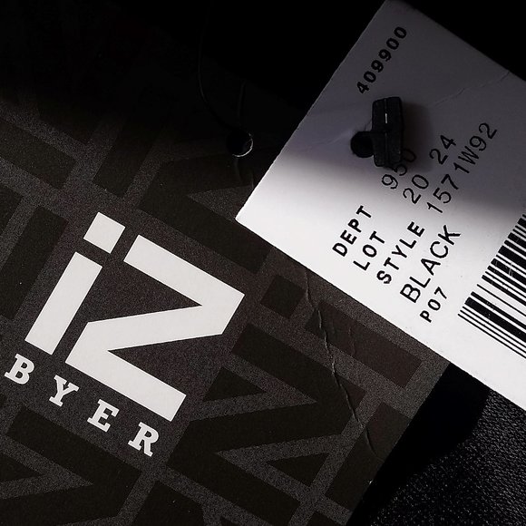 NWT IZ BYER 3X Black Textured Off Shoulder Top Dolman Lace Sleeves - Picture 10 of 11